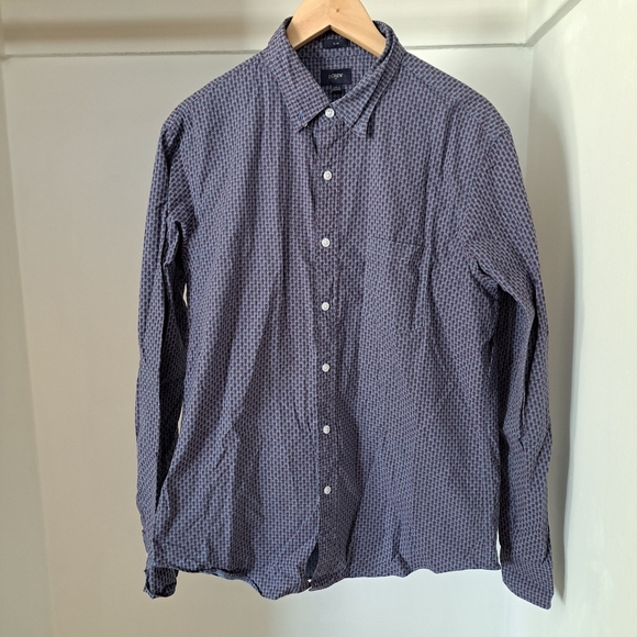 J crew | Blue and red pineapple print dress shirt slim fit - Picture 4 of 11